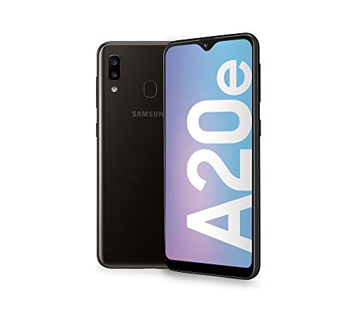 Samsung Galaxy A20e Smartphone, Display 5.8" HD+, 32 GB Espandibili, RAM 3 GB, Batteria 3000 mAh, 4G, Dual SIM, Android 9 Pie, [Versione Italiana], Black
