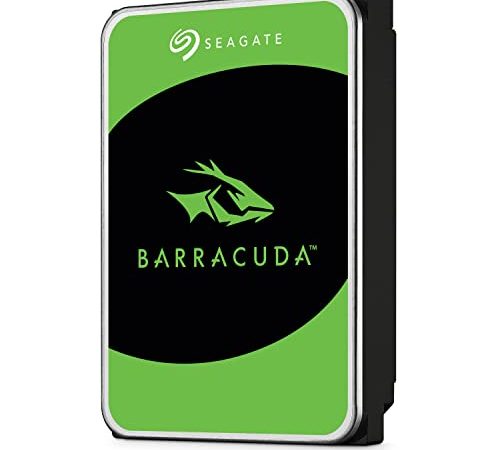 Seagate BarraCuda, 1 TB, Hard Disk Interno, SATA da 6 GBit/s, 3,5", 7.200 RPM, Cache da 64 MB per PC Desktop (ST1000DM010)