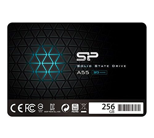 Silicon Power SSD 256GB 3D NAND A55 SLC Cache Performance Boost 2.5 Pollici SATA III 7mm (0.28") SSD interno
