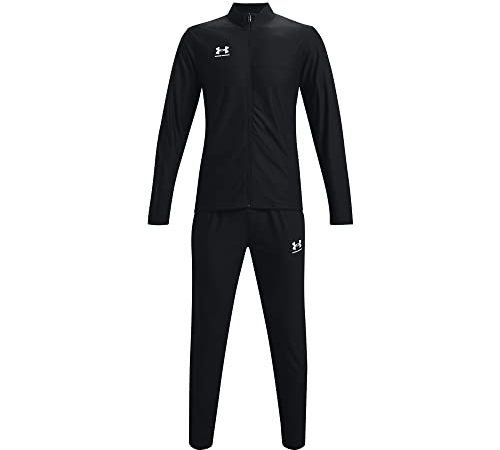 Under Armour Challenger Tracksuit Tuta, Black/Black/White, XL Uomo