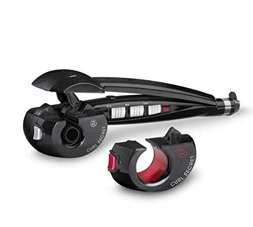 Babyliss C1300E Curl Secret Ionic 2, Arricciacapelli Automatico, 2 Testine Intercambiabili, Intervallo di Temperatura 190- 230° C, Nero, Diametro 25-35 mm