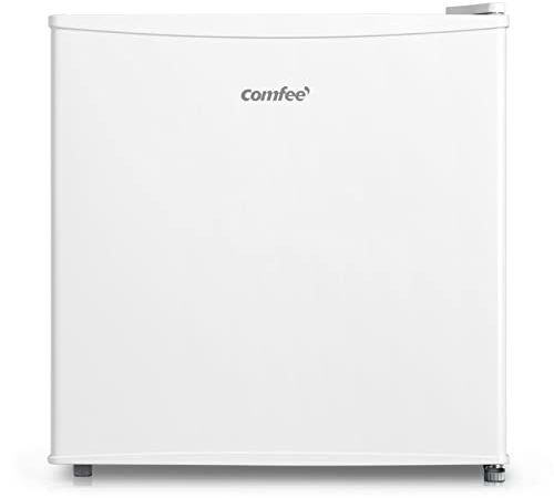 COMFEE' RCD50WH1(E) 43L Mini frigo bar, Silenzioso, Frigorifero piccolo mono porta per applicazioni in Hotel, Casa, Ufficio, Colore Bianco