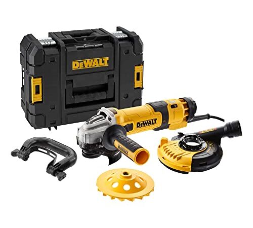 DEWALT DWE4257KT-QS SMERIGLIATRICE ANGOLARE Elettronica 125MM 1500W-NO-VOLT, 2 W, 240 V