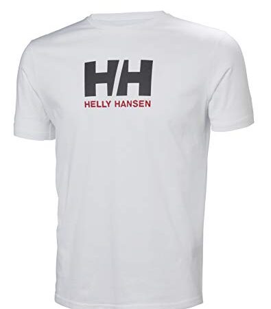 Helly Hansen Uomo HH Logo T-Shirt, Bianco, M