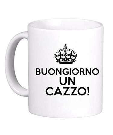 LE HERISSON Tazza MUG Buongiorno un ca**o - REGALO SIMPATICA DIVERTENTE 449