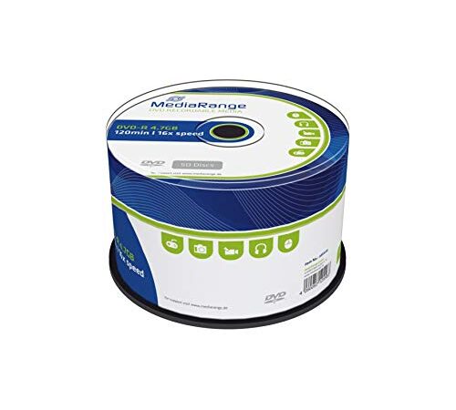 MediaRange MR444 Confezione Dvd-R, Argento