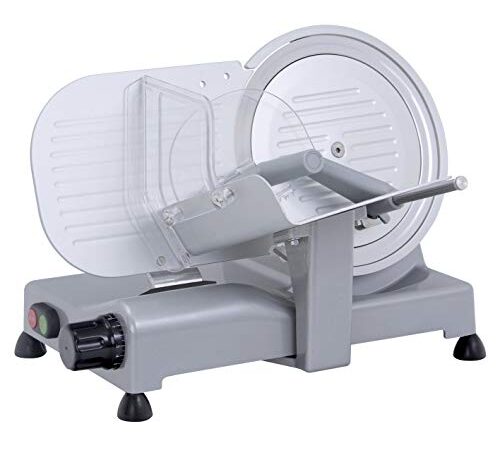 RGV LUSSO 25 GL Affettatrice Elettrica, Lama Diametro 25 cm, 140 watts, Alluminio, Colore Argento