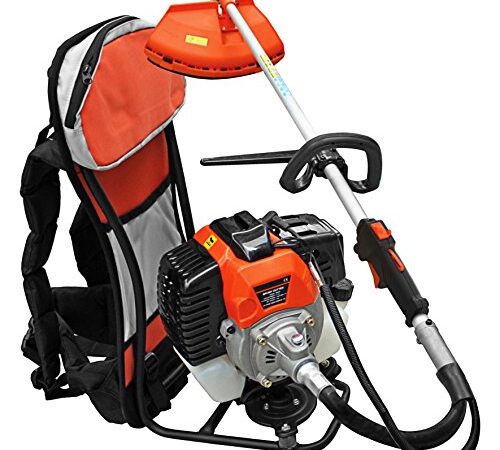 TAGLIAERBA DECESPUGLIATORE a SCOPPIO 52cc a ZAINO A SPALLA GIARDINAGGIO