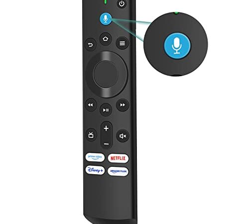 Telecomando Vocale Alexa per Fire TV Stick 4K, Leelbox L5B83H Telecomando Universale Alexa compatibile con Fire TV Stick/Fire TV Stick Lite/Fire TV Cub/Fire TV/Fire TV Stick 4K (3a Generazione)