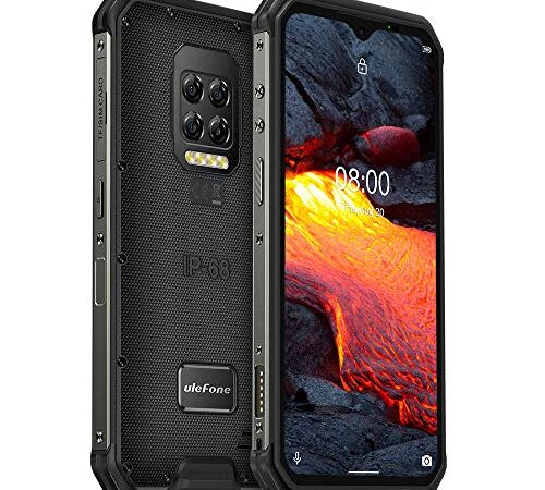 Ulefone Armor 9E Smartphone Resistente, Fotocamera 64 MP, Android 10 Rugged Telefono Cellular IP68, Helio P90 Octa-core 8 GB di RAM 128 GB, FHD + da 6,3 '', NFC, GPS DUAL SIM Impronta Digitale