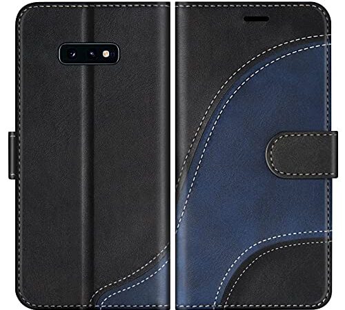 BoxTii Cover per Galaxy S10e, Custodia in PU Pelle Portafoglio per Samsung Galaxy S10e, Magnetica Cover a Libro con Slot per Schede, Nero