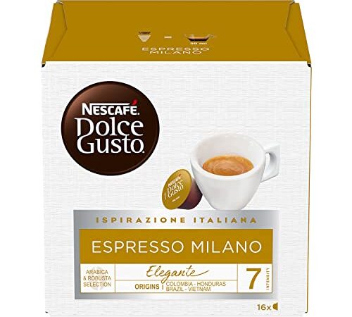 NESCAFÉ DOLCE GUSTO Espresso Milano Caffè, 6 Confezioni da 16 capsule (96 capsule)