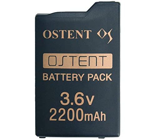 OSTENT 2200mAh 3.6V Batteria Ricaricabile agli Ioni di Litio ai Polimeri di Litio Sostituzione Versione Aggiornata per Sony PSP 1000 PSP-280 Console Videogiochi