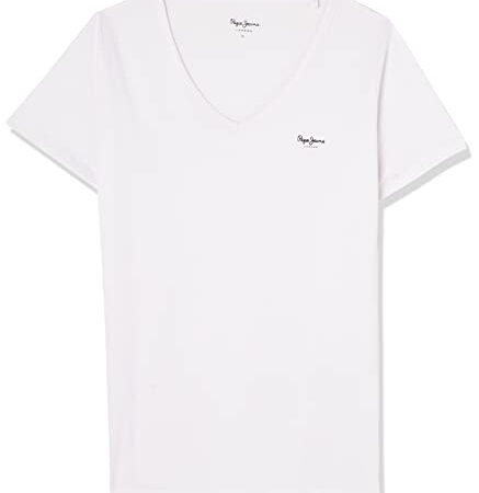 Pepe Jeans Corine T-Shirt, Donna, Bianco(White), M