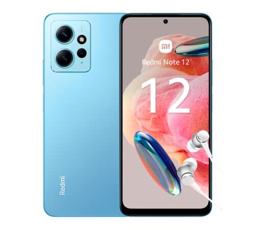 Redmi Note 12-120Hz AMOLED display, Processore Snapdragon, 33W 5000mAh, 4+64GB, Ice Blue