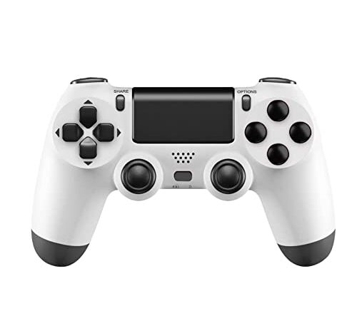 Wireless Controller per ps4, Joystick PS4 Gamepad Controllers con Touch Panel Shock a Doppia Vibrazione a Sei Assi e Jack Audio, Bluetooth compatibile con ps-4/Pro/Slim