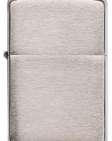 Zippo 200 Accendino Ricaricabile Originale, Bronzo, Cromo Spazzolato, 3.9 X 1.3 X 5.7 Cm