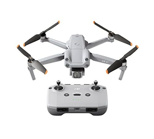 DJI Air 2S, drone UAV con stabilizzatore a 3 assi, video in 5.4K, sensore con CMOS 1”, rilevamento ostacoli in 4 direzioni, 31 min di volo, trasmissione video fino a 12 km 1080p, MasterShots, grigio