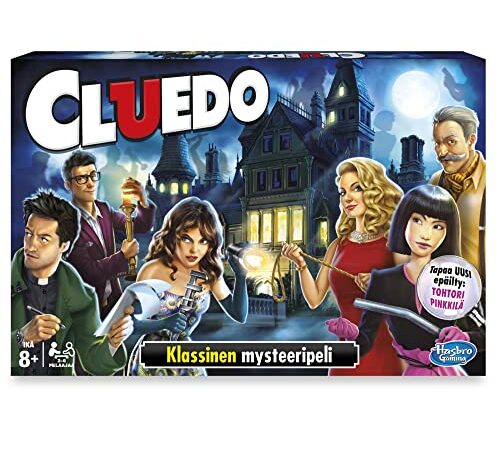 Hasbro Spiele 38712109 Cluedo - Gioco di famiglia, versione finlandese, multicolore