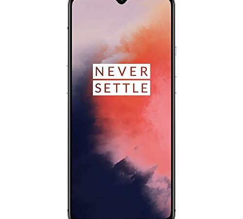 OnePlus 7T Smartphone, 8 GB RAM 128 GB, 6.55” / 16,6 cm, Display AMOLED 90Hz, Grigio (Frosted Silver)