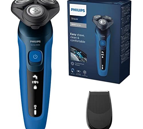 Philips Shaver Serie 5000, Rasoio Elettrico Wet & Dry (modello S5466/18)