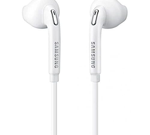 SAMSUNG eo-eg920bw bianco originale Headset/Handsfree/cuffie/auricolari con controllo del volume per cellulari Galaxy (non retail Packaging – Confezione bulk)