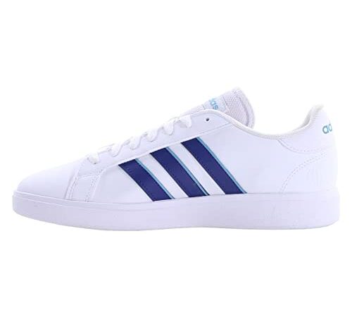 adidas Uomo Grand Court Base 2.0, Ftwr White Victory Blue Preloved Blue, 42 EU