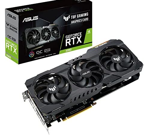 ASUS Nvidia GeForce RTX 3060, Scheda Grafica, Nero, Full-Height/Full-Length (FH/FL)