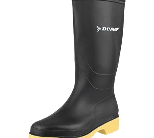 Dunlop Protective Footwear (DUO1K) Dull, Stivali Di Gomma Unisex Adulto, Nero, 41 EU