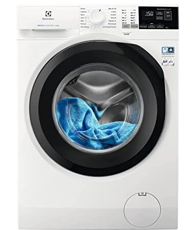 Electrolux Lavatrice a carica frontale EW6F484S PerfectCare 600 con SensiCare System con cesto Gentle Care, 8 kg, Classe A, Bianco