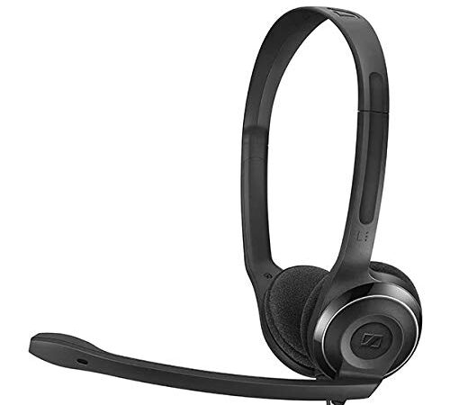 EPOS Sennheiser PC 8 USB - Cuffie USB aperte con microfono a cancellazione del rumore, suono stereo) nere