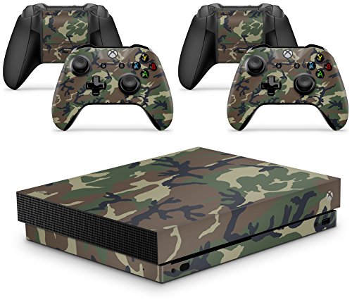 giZmoZ n gadgetZ GNG Adesivi in Vinile per Xbox One X con Il Logo di Camo per Console E per 2X Controllers