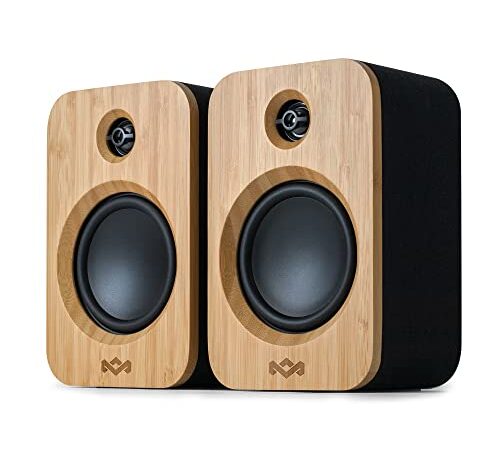 House of Marley Get Together Duo Altoparlanti Bluetooth Stereo, Cassa Bluetooth, Casse Audio Wireless, Alimentazione A Rete o 25 Ore Batteria, Casse Stereo Ad Alta Definizione, Esclusiva Amazon