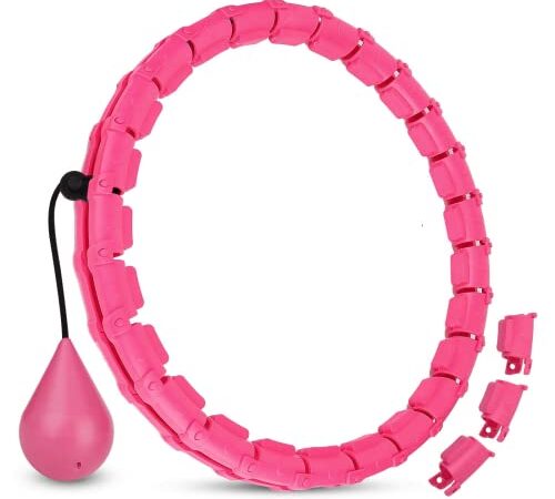 Hula Hoop Fitness Dimagrante Con Pesi, Hula Hoop Dimagrante Facile Da Usare, Perfetto Per Dimagrire Velocemente E Perdita Peso, Anello Smart Attrezzo Per Addominali Hullahoop Fitness