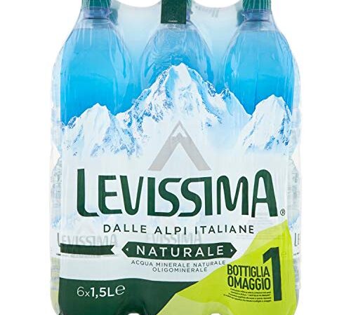 Levissima Acqua Minerale Naturale Oligominerale, 6 x 1.5L