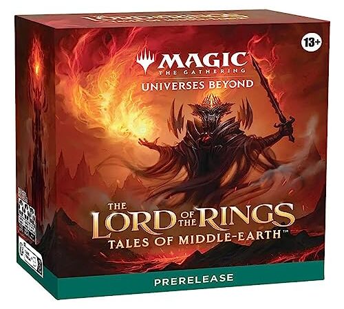 Magic The Gathering Lord of the Rings Tales of Middle-Earth Prerelease Kit - 6 Packs, Dice, Promos