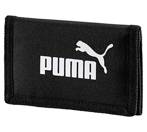 Puma Phase Wallet, Portafoglio Unisex Adulto, Poliestere, A prova di schiacciamento, Nero, Taglia Unica