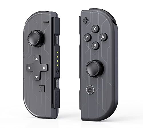 Reddening Controller Joypad senza fili, Sostituzione per Joy Con Switch, Controllori senza fili Sinistra e Destra Supporto Motion Control/Dual Vibration-Rosso