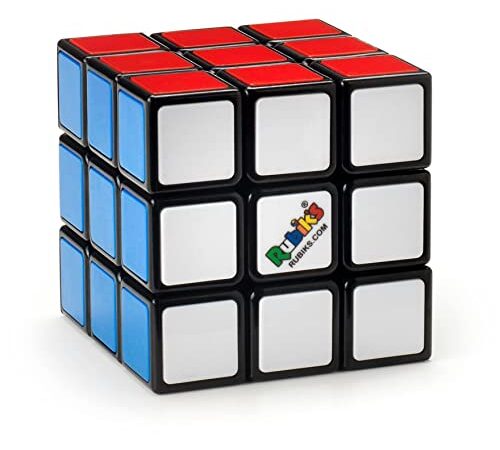 Rubik's, Spin Master, Il Cubo Classico 3X3, L'Originale, per Bambini dagli 8+, Rompicapo Professionale a cobinazione di Colori, Problem-Solving