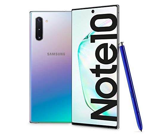 Samsung Galaxy Note10 Smartphone, Display 6.3" Dynamic AMOLED, 256 GB Espandibili, SPen Air Action, RAM 8 GB, Batteria 3.500 mAh, 4G, Dual SIM, Android 9 Pie, Aura Glow