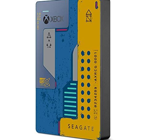 Seagate Game Drive for Xbox CyberPunk 2077 Special Edition, 2TB, External Hard Drive Portable, USB 3.0, Designed for Xbox One, 2 year Rescue Services (STEA2000428)