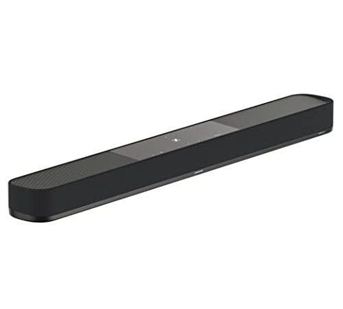 Sennheiser AMBEO Soundbar Plus per TV e musica - Spina UE - Audio surround 3D immersivo, configurazione virtuale 7.1.4 degli altoparlanti, doppio subwoofer, streaming migliorato, parlato ottimizzato