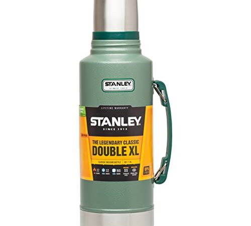 Stanley Classic Legendary Bottle 1.9L Hammertone Green - Borraccia Termica in Acciaio Inox - Thermos Senza BPA - Mantiene Calde o Fredde per 32 Ore - Lavabile in Lavastoviglie