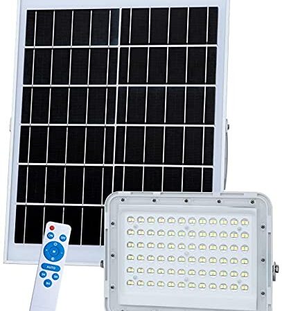 TIN SUM SOLAR ENERGY 300W Faretti Solari A Led Da Esterno, 24000Lumens Luce Fredda Di Inondazione Esterna IP67