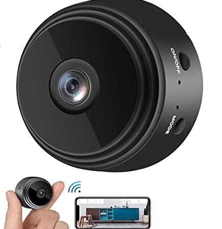 WONSUN Mini Spia Nascosta Telecamera, Full HD 1080P Microcamera con Visione Notturna e Sensore di Movimento, Telecamera Videosorveglianza con Registrazione, Spycam ​Wifi per Esterno/Intern