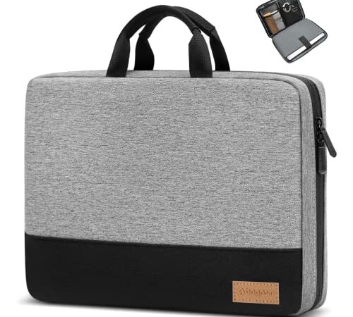 Bagasin Custodia Borsa Porta PC, 15 15,6 16 Pollici Sleeve per Laptop Resistente all'Acqua, Borsa/Caso da Trasporto per Computer Compatibile con MacBook, HP, Dell, Lenovo, Asus Notebook