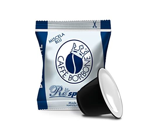 Caffè Borbone Respresso, Miscela Blu - 100 Capsule - Compatibili con le Macchine ad uso domestico Nespresso®* (1 confezioni da 100)