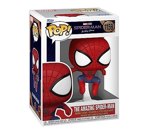 Funko POP! Marvel: Spiderman No Way Home 2021 - Spider-Man - Leaping SM3 - Figura in Vinile da Collezione - Idea Regalo - Merchandising Ufficiale - Giocattoli per Bambini e Adulti - Movies Fans