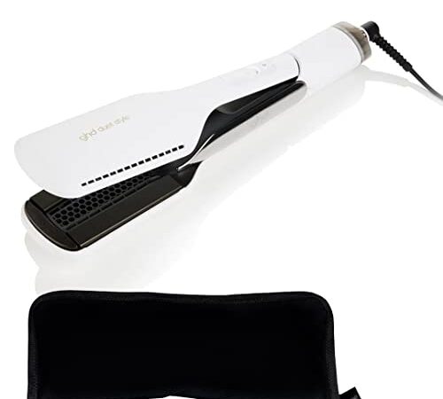 GHD - Piastra lisciante a secco Duet stile bianco con astuccio piatto