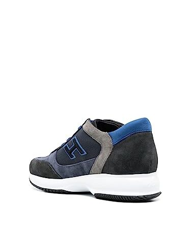 Hogan Sneaker Uomo Interactive H Flock Blu, 43/9